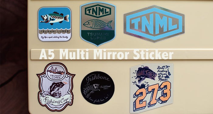 津波ルアーズ『A5 Multi Mirror Sticker（ A5サイズ・マルチ