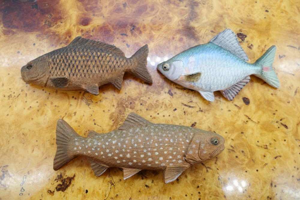 彫魚 FUMIO NAGAI (永井文雄) 『彫魚ブローチ各種』『【受注】壁掛け作品』